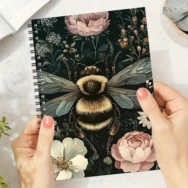 Bohemian Floral & Bumblebee Notepad