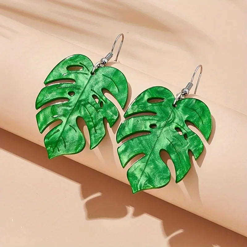 Monstera Earrings