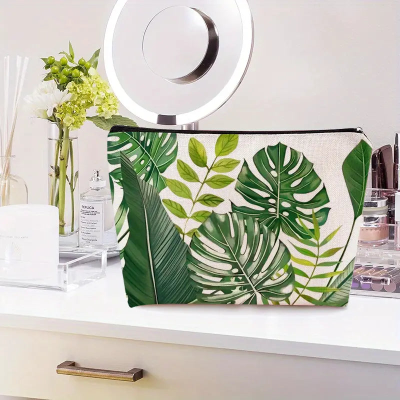 Monstera Make up bag
