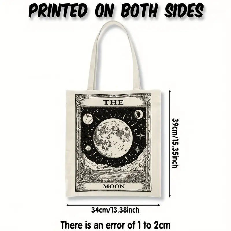 The Moon tarot card shopping bag