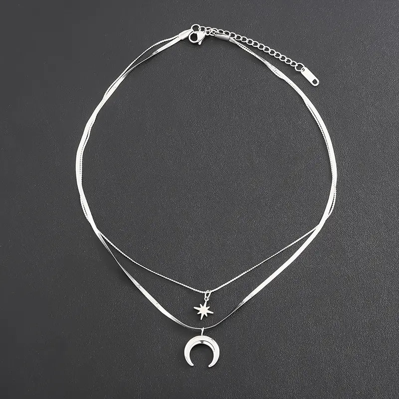 Star and Crescent Moon necklace