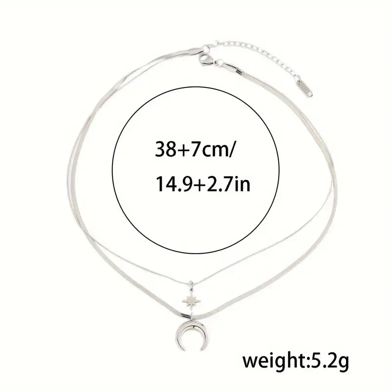 Star and Crescent Moon necklace