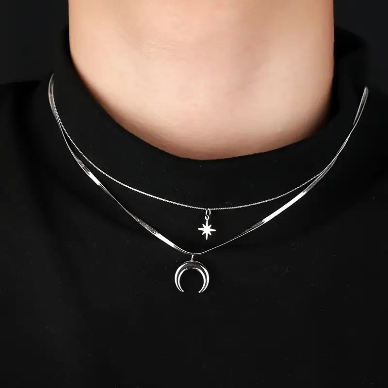 Star and Crescent Moon necklace