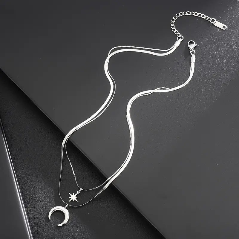 Star and Crescent Moon necklace