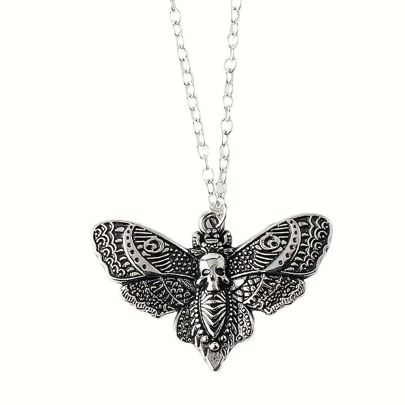 Moth Pendant Necklace