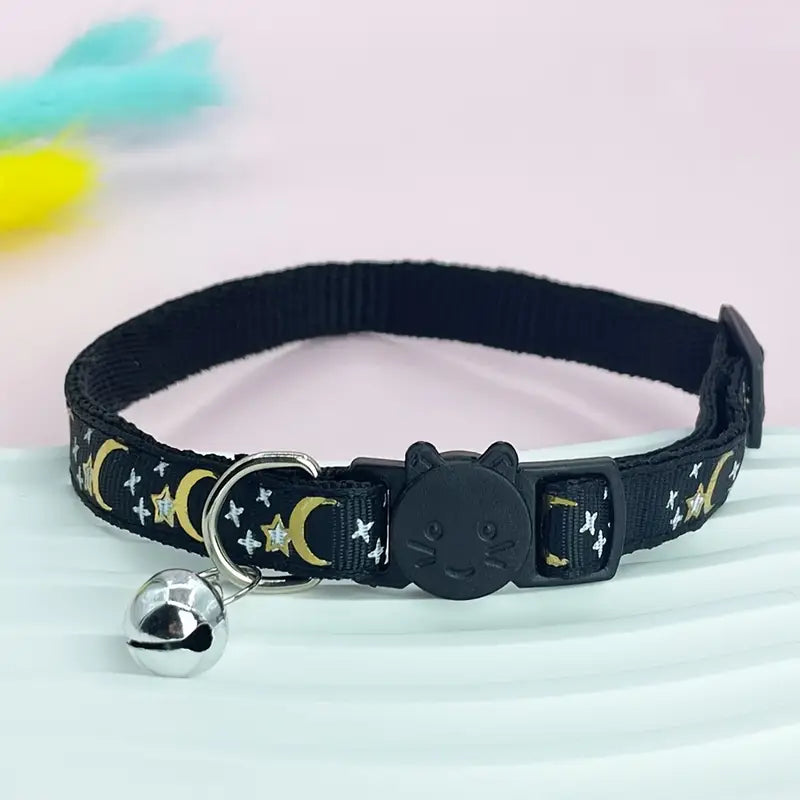 STars and moon pet/cat collar