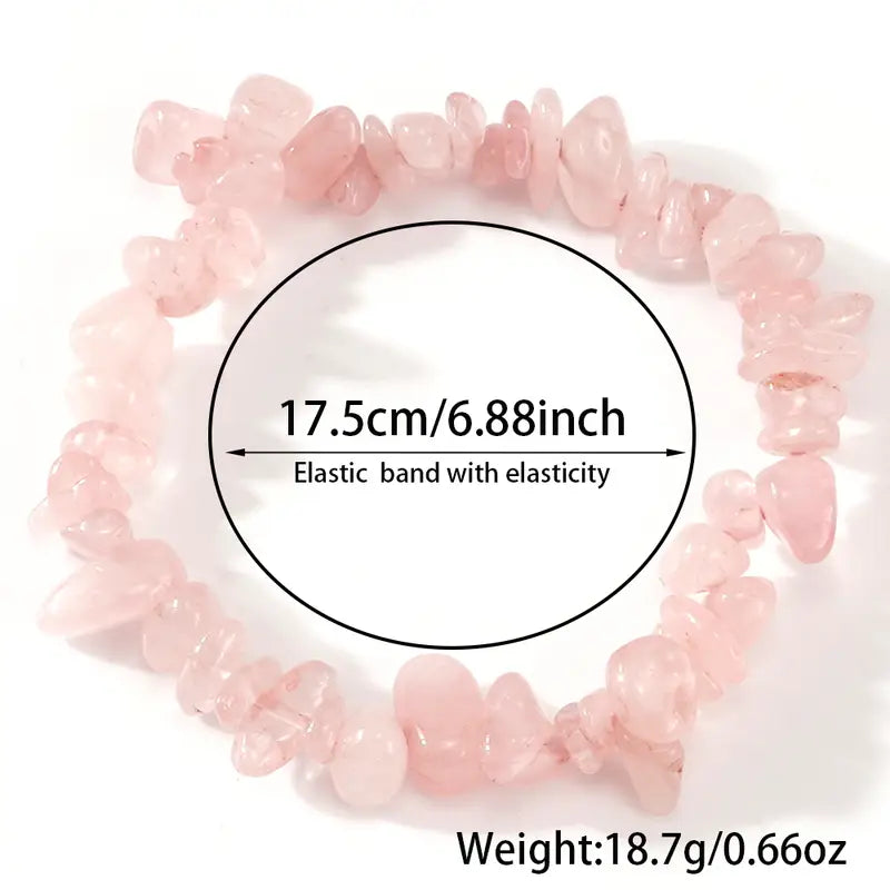 Handmade Rose Quartz Bracelet