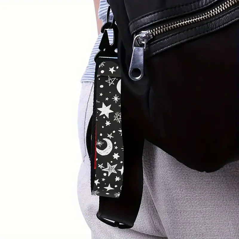 STars and moon Wrist Strap Keychain
