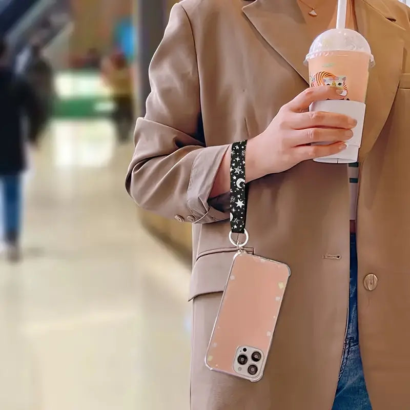 STars and moon Wrist Strap Keychain