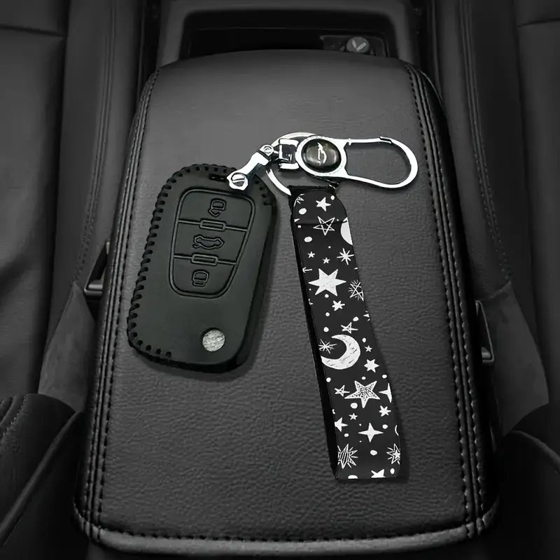STars and moon Wrist Strap Keychain