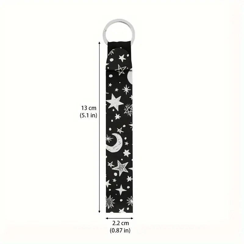 STars and moon Wrist Strap Keychain